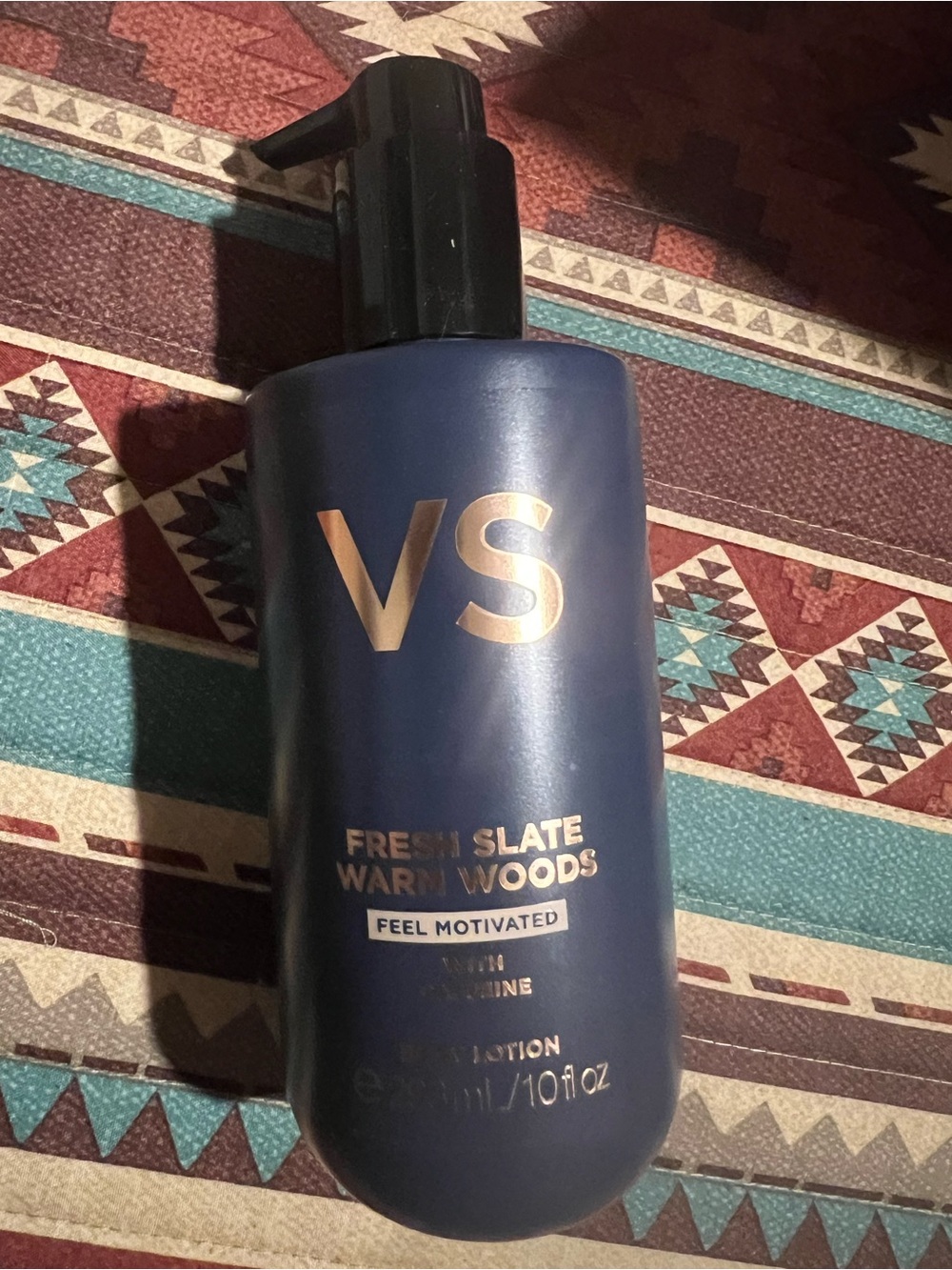 Victoria's Secret Navy Blue & Gold Fresh Slate Warm Woods Body Wash